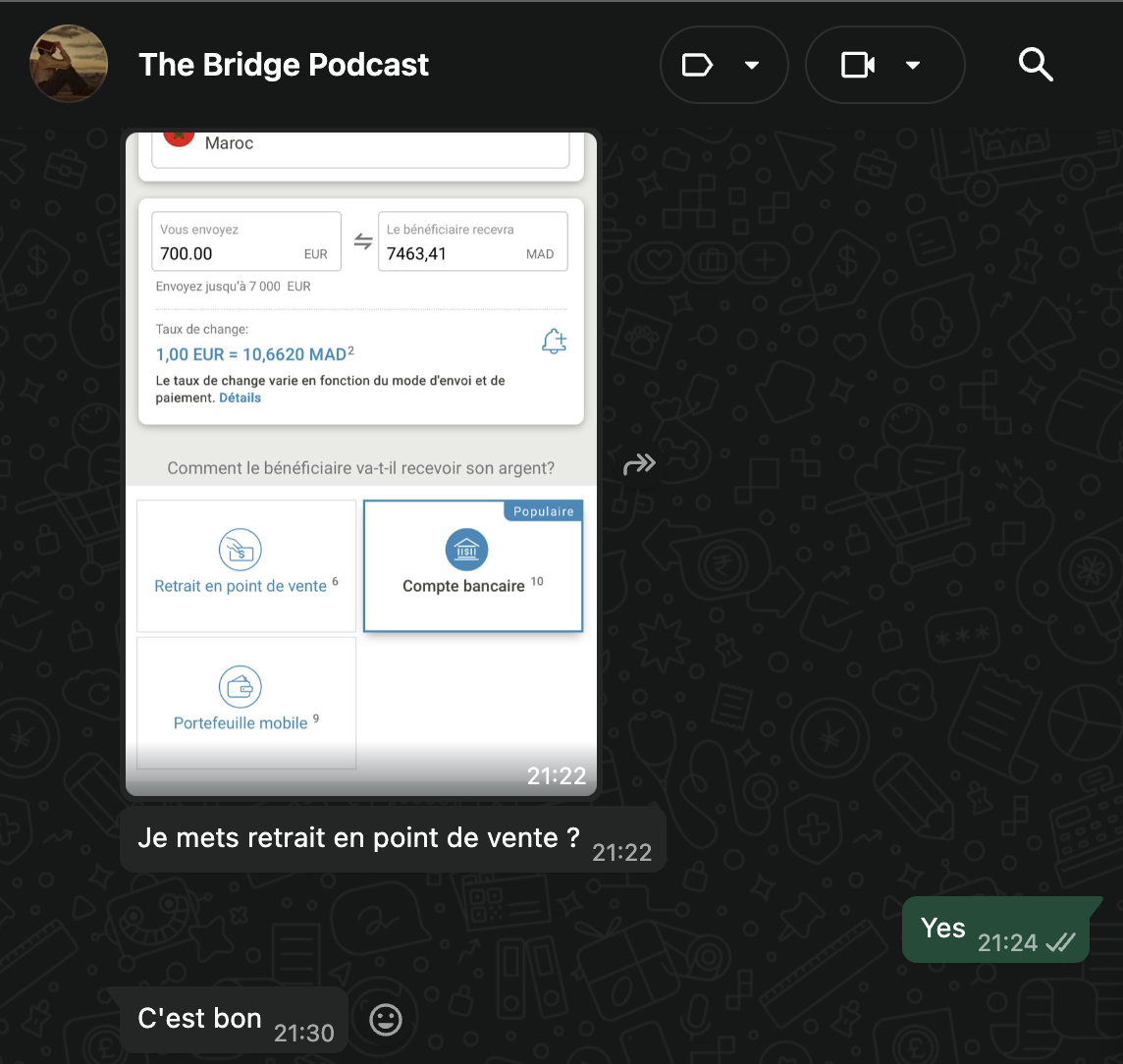 Témoignage client WhatsApp