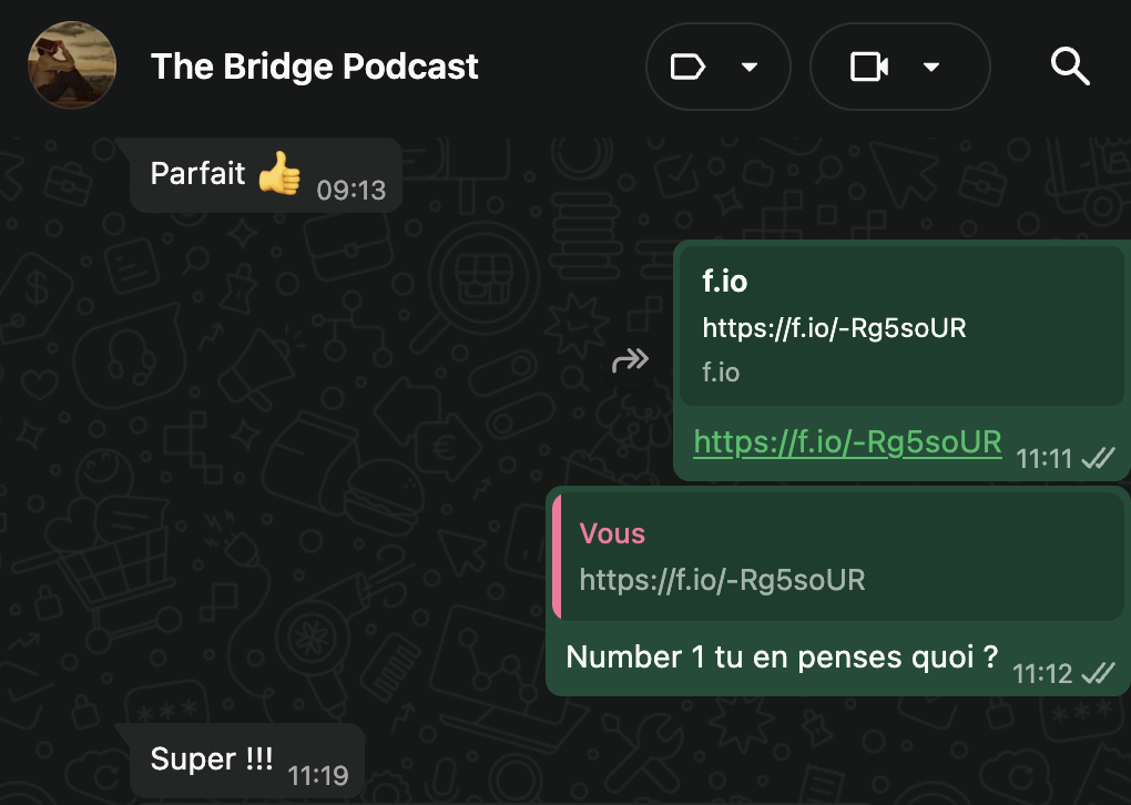 Témoignage client WhatsApp